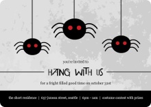 Creepy Spider Halloween Party Invitation