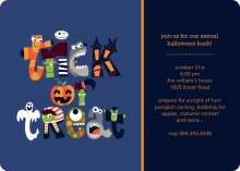 Trick or Treat Monsters Halloween Card