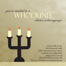 Murder Mystery Halloween Party Invite