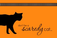 Scaredy Cat Halloween Party Invitation