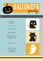 Cute Halloween Animals  Halloween Card