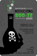 Toxic Potion Halloween Adult Halloween  Party Invitation