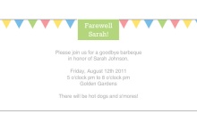 Farewell Flags Invitation