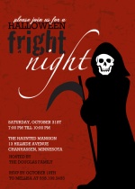 Grim Reaper Halloween Party Invitation