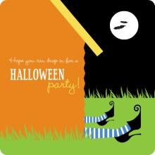Ding Dong The Witch is Dead Halloween Party Invitation
