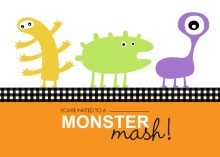 Lil Monsters Bash Halloween Party Invitation