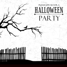 Haunted House  Halloween Card