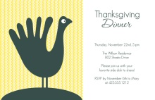 Happy Thanksgiving Turkey Invitation