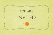 Formal Harvest Thanksgiving Invitation