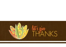 Corn Stalk Thanksgiving Invitation