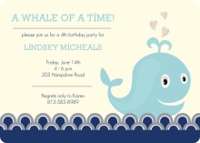 A Whale of a Time Birthday Invitation