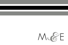 Modern Stripe  Wedding Thank You