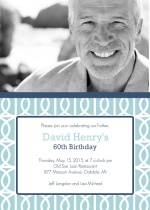 Blue and white circles 60th Birthday