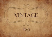 Vintage Year Date Birthday  Invitation