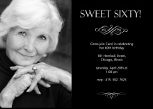 Sweet Sixty Birthday Invitation