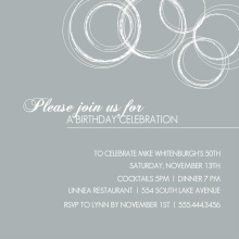 White Circles Fiftieth Birthday