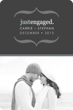 Simple Gray Engagement Annoucnement