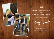 Dark Wood Texture Engagement Announcement