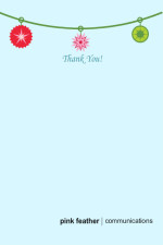 Christmas Ornament Thank You Cards