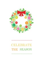 Festive Christmas Wreath Holiday Card