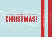 Snowy Christmas Booklet Card
