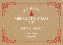 Shabby Chic Christmas Card