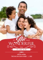Wonderful Life Christmas Photo Card
