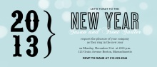 Light Blue New Year Party Invitation