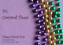 Colorful Mardi Gras Beads