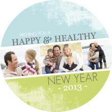 Earthy New Years Photo Card