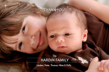 Photo Holiday Thank You Card