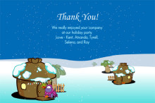 Cute Holiday Thank You Card