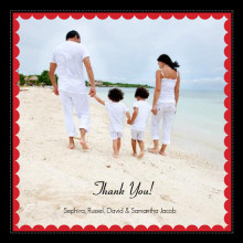 Picture Frame Holiday Thank You Card