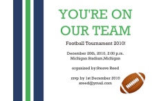Touchdown Super Sunday Football Invitation