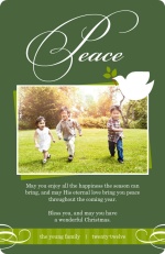 Peaceful Dove Holiday Photo Card