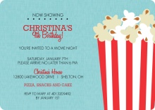 Movie Night Kids Party Invitations
