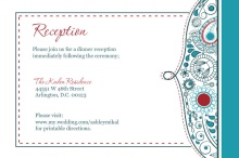 Whimsical Romance  Reception Card