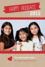 Brown Kraft Paper Simple Holiday Photo Card
