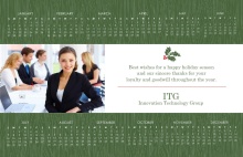  Simple Business Calendar Holiday Card