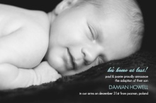 Home At Last Photo Adoption Announcement