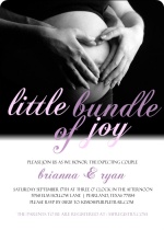 Baby Belly Girl Baby Shower Invitation