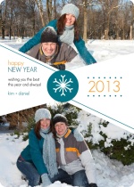 Modern New Year's Photo Card Greeting
