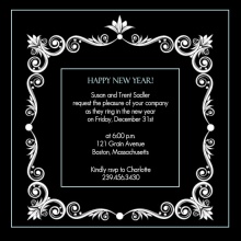 Formal New Years Party Invitation