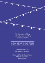 Party Lights New Years Party Invitation