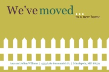 We've Moved Picket Fence Moving Announcement