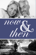 Now and Then Photo  25th Anniversary Party Invitation
