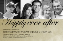 Golden Formal 50th Wedding Anniversary Party Invitation