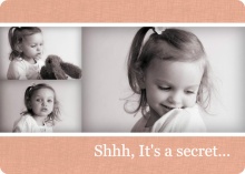 Three Photo Surprise Party Invitation