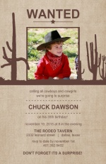 Western Boy Surprise Party Invitation