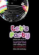 Disco Ball Surprise Party Invitation